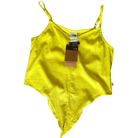 The North Face Womens Hillrose Hemp Tank Top Sulphur Spring Green Size Small NWT - Picture 1 of 8